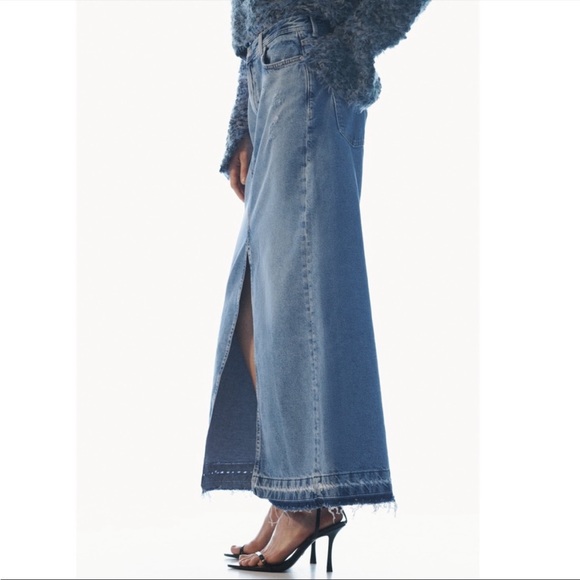 Zara DENIM SKIRT TRF - Picture 7 of 8